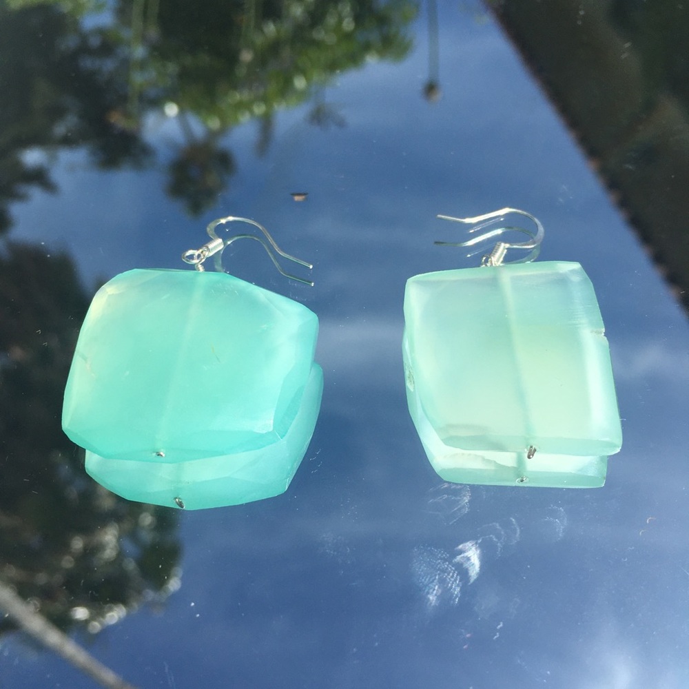 blue teal earrings!